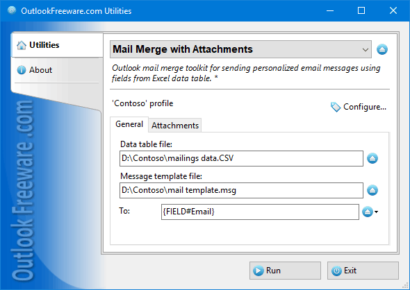 free mail merge toolkit